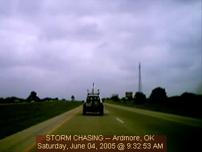 Ardmore OK...Chase Vehicle 2 Webcam