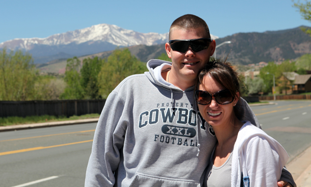 Quick stop in Colorado - Jessica and I