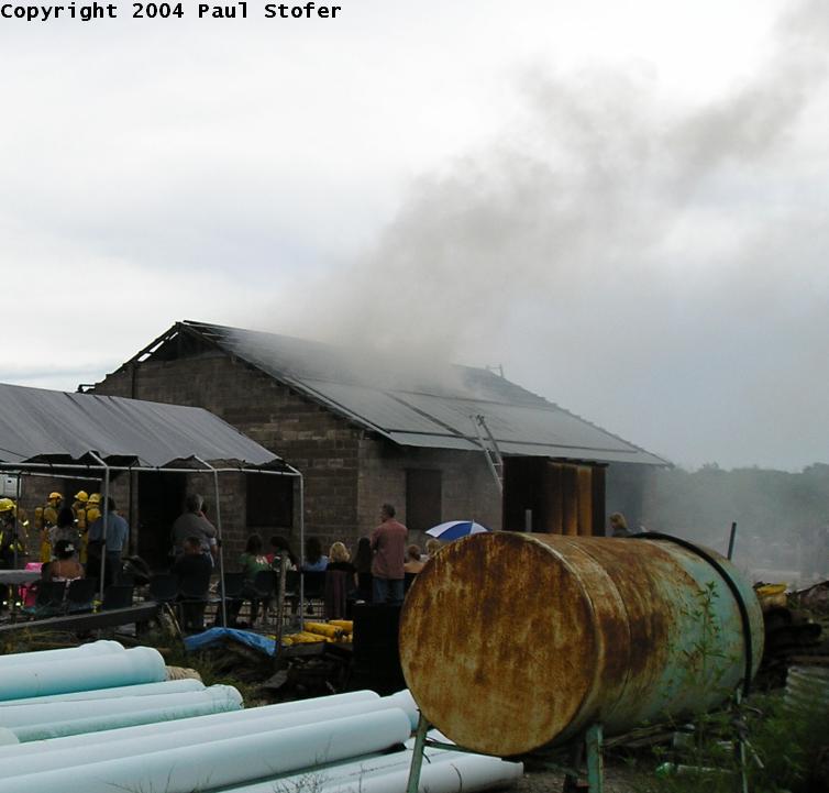 The building that was on fire