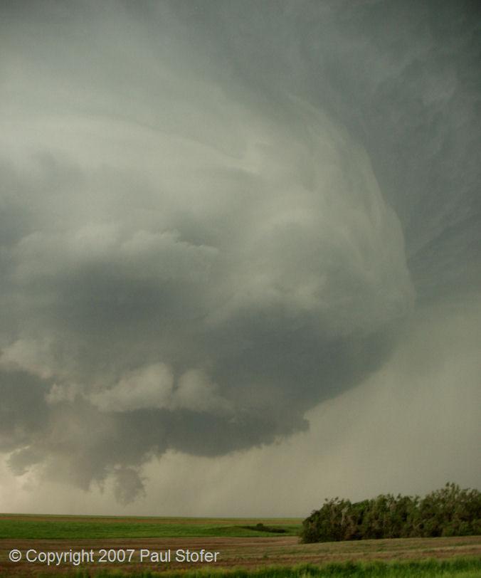 Saint Peter, Kansas developing tornado